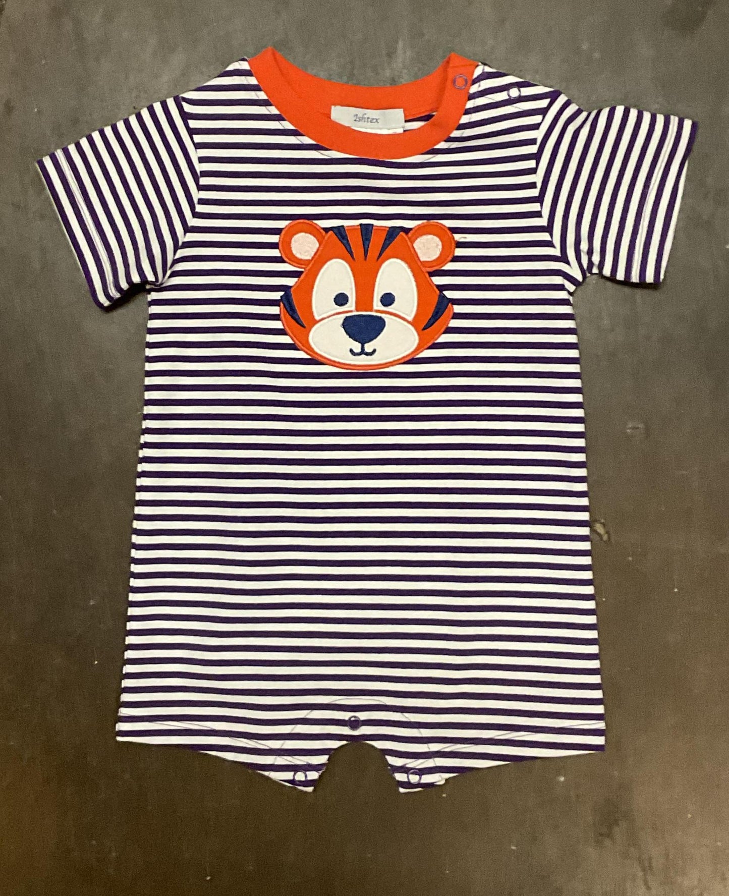 Ishtex Clemson Applique Kids Boys Romper