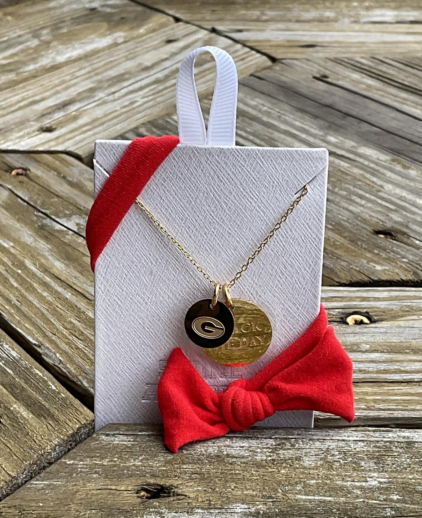 Stone Armory UGA Mantra Coin "ATTACK THE DAY" Bolo Bracelet - 18K Gold Dipped