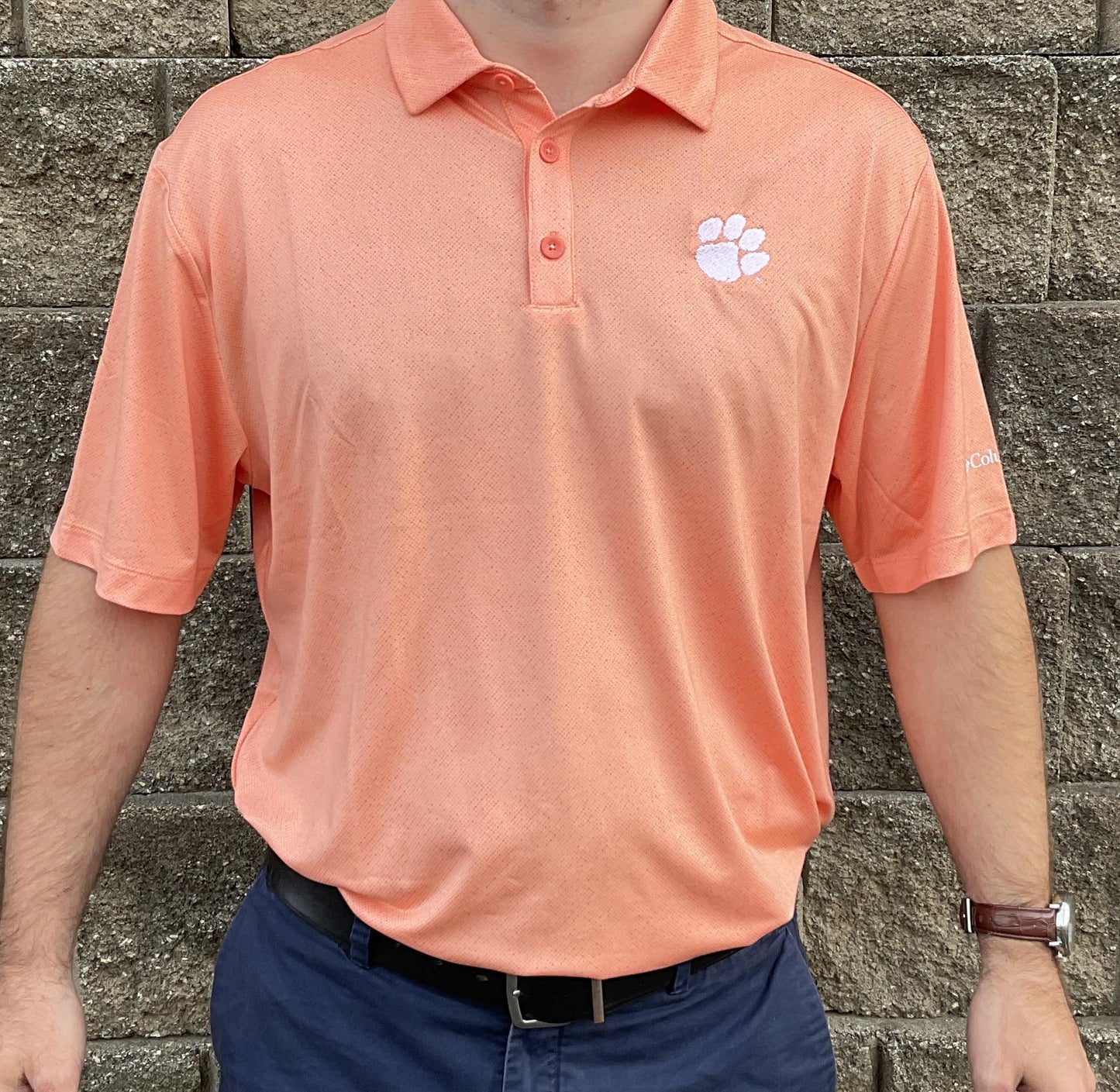 Columbia Clemson Mens OmniWick No Breeze Polo