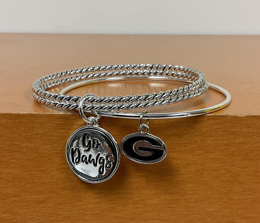 From The Heart UGA Twist and Shout Bracelet