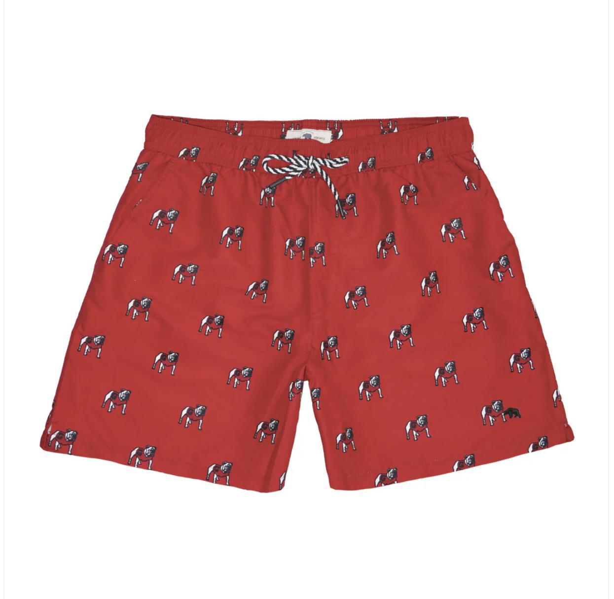 Onward Reserve UGA Standing Bulldog Mens Swim Trunk