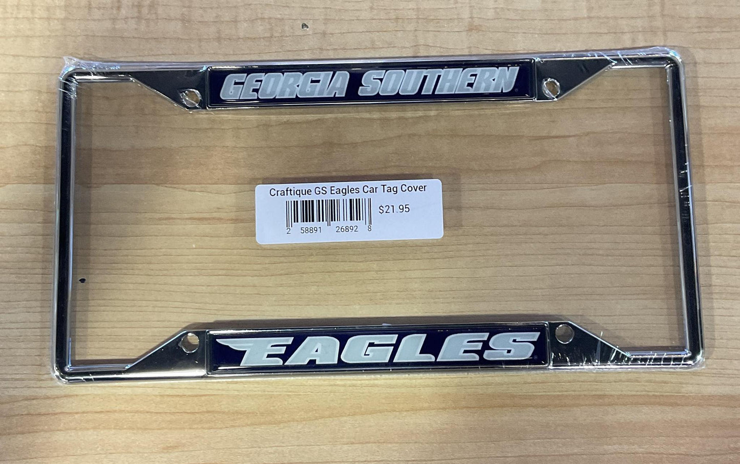 Craftique Georgia Southern Eagles Car Tag Cover