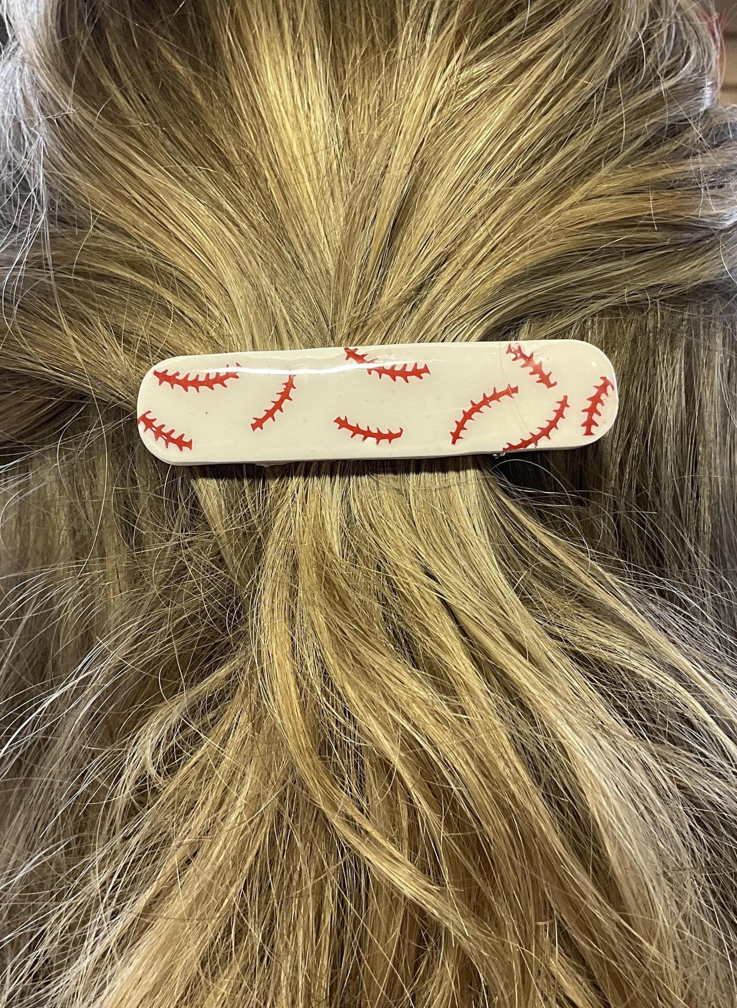 Georgia Clay Co. Baseball Barrette (Atlanta Braves)