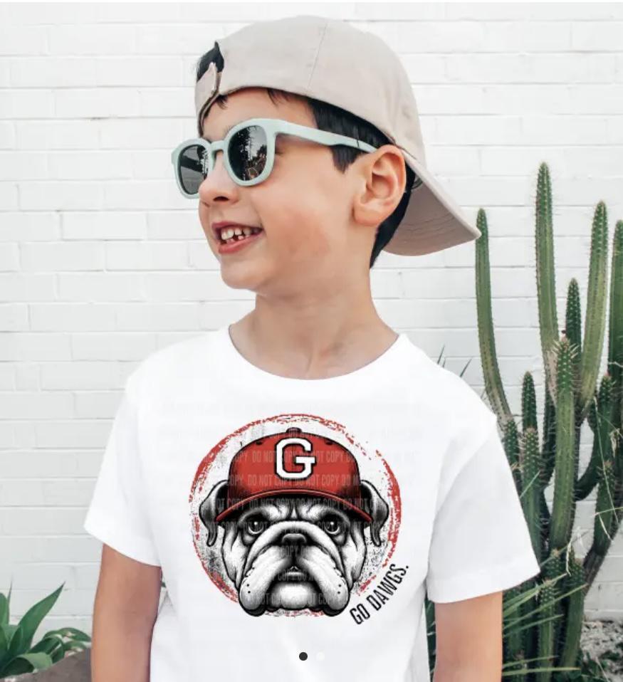BB Subs and Screens UGA Dawgs Circle Youth Tee