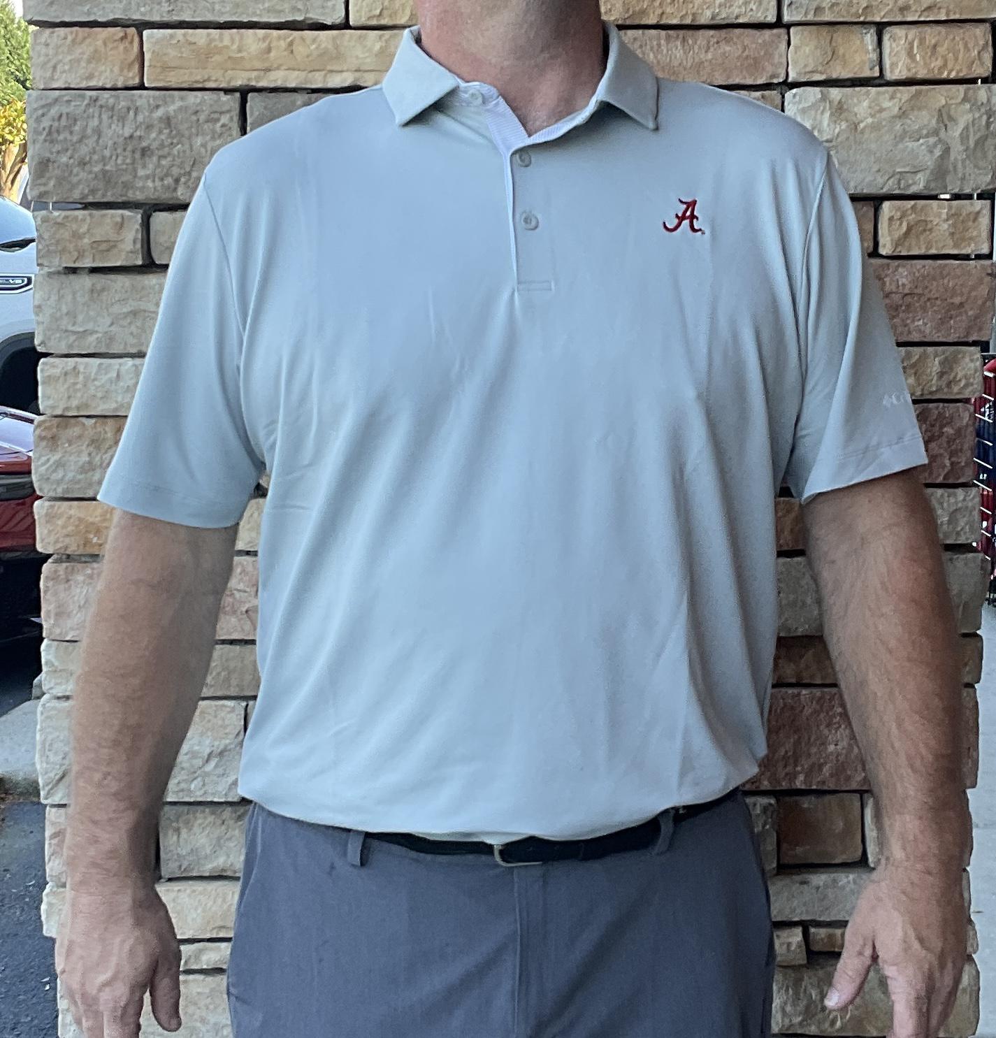 Columbia Alabama Mens Omni-wick Even Lie Polo