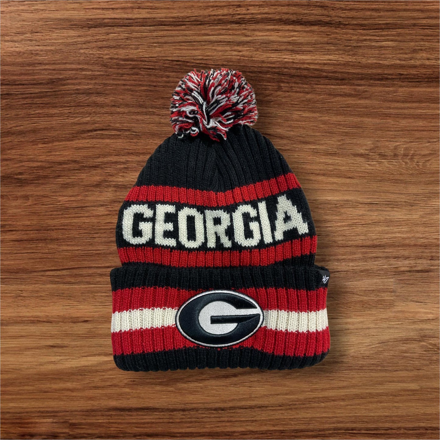 ‘47 Brand. UGA Black and Red Beanie