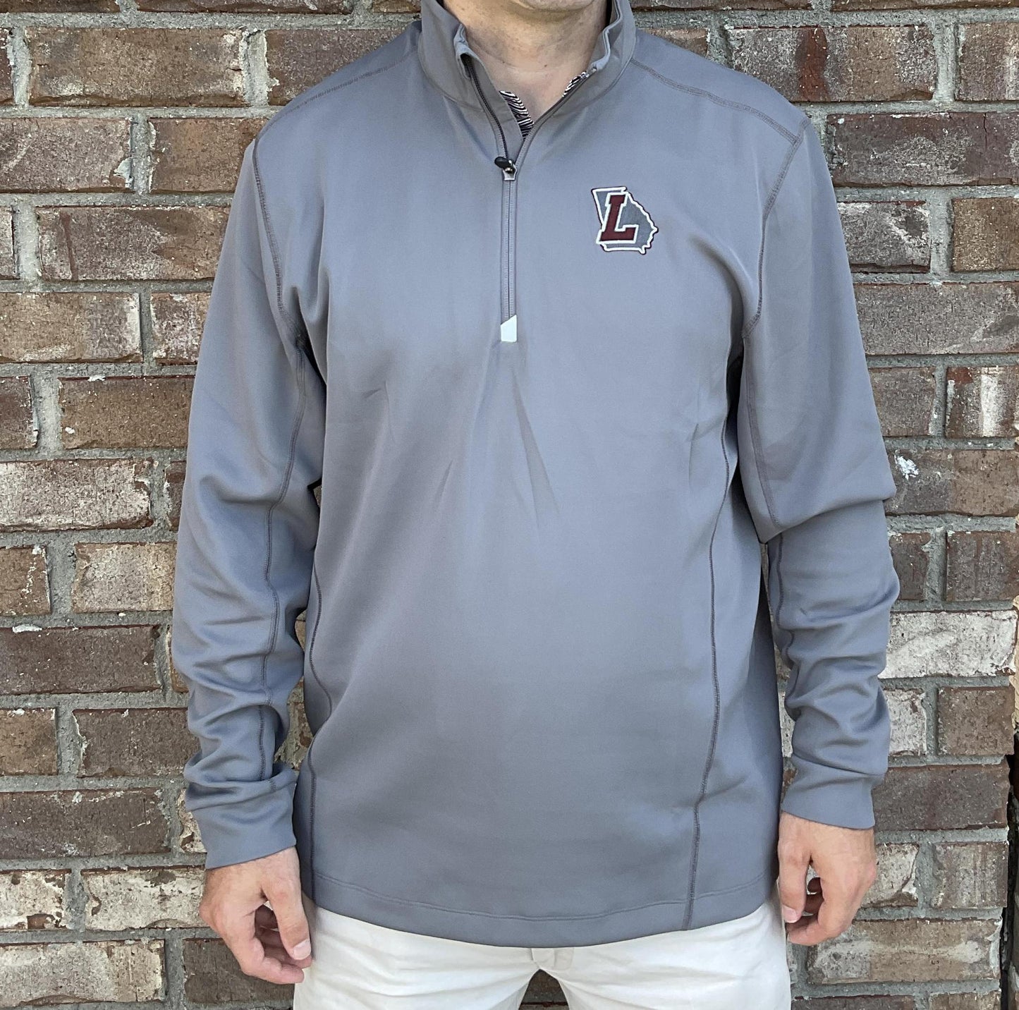 Cutter & Buck Lakeside High School Men’s Traverse 1/4 Zip Grey