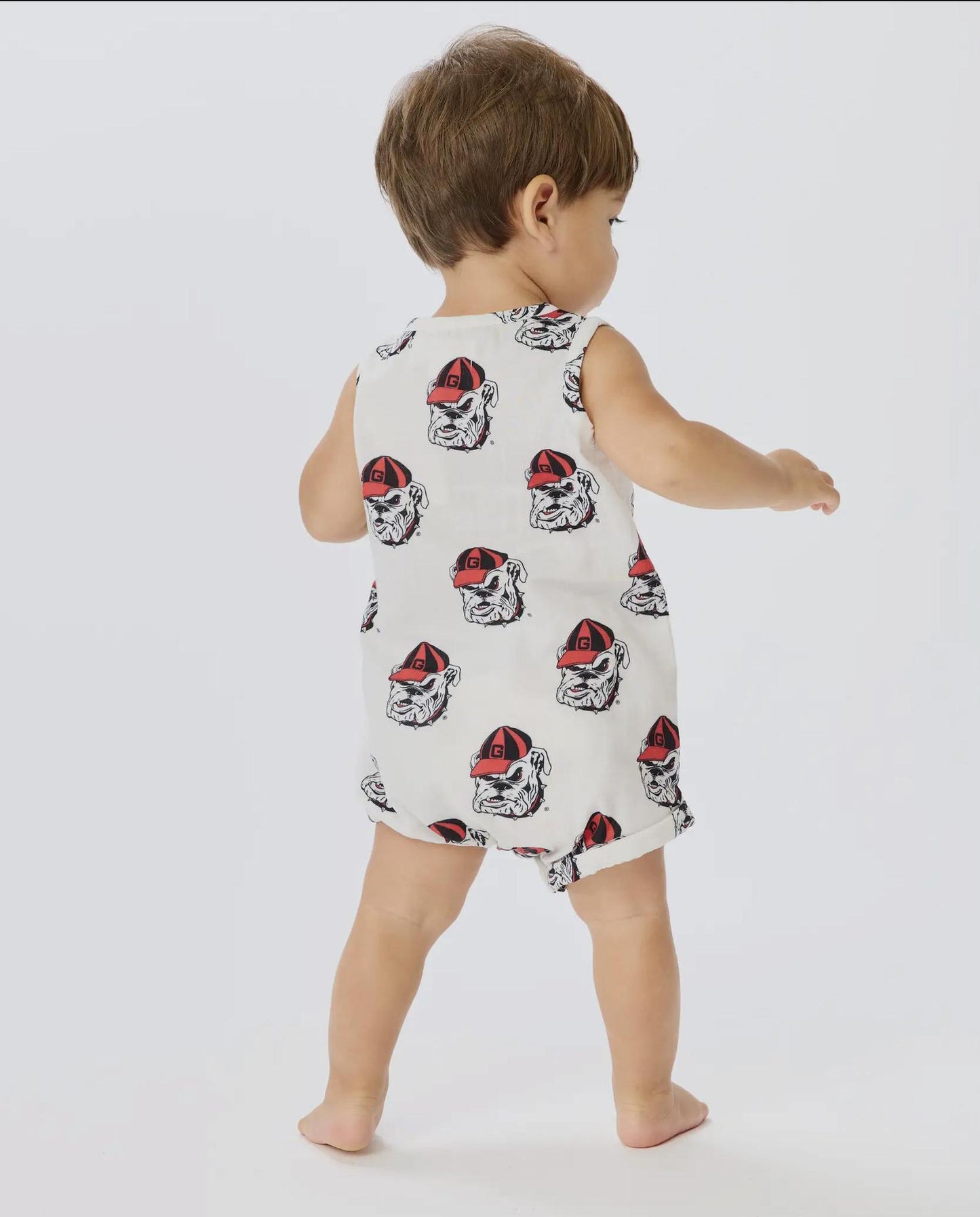Stewart Simmons UGA Unisex Henley Onesie