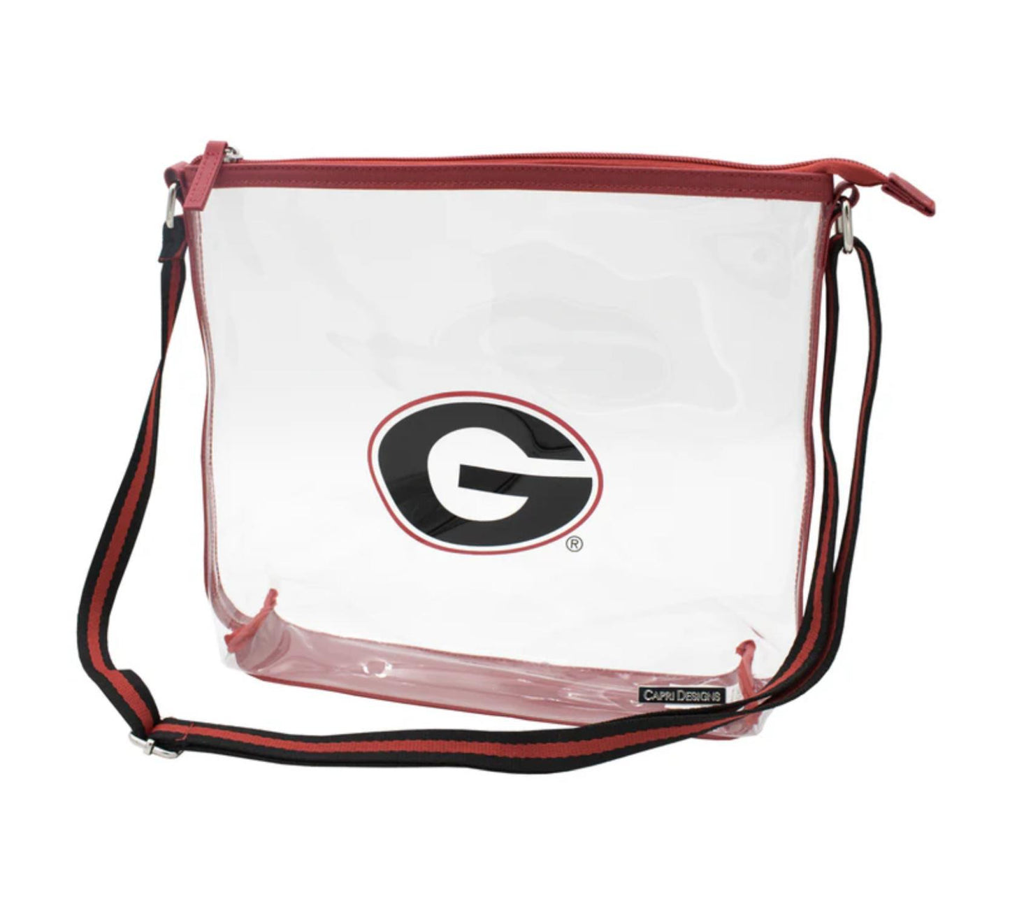 Capri Designs UGA Simple Tote Clear Bag