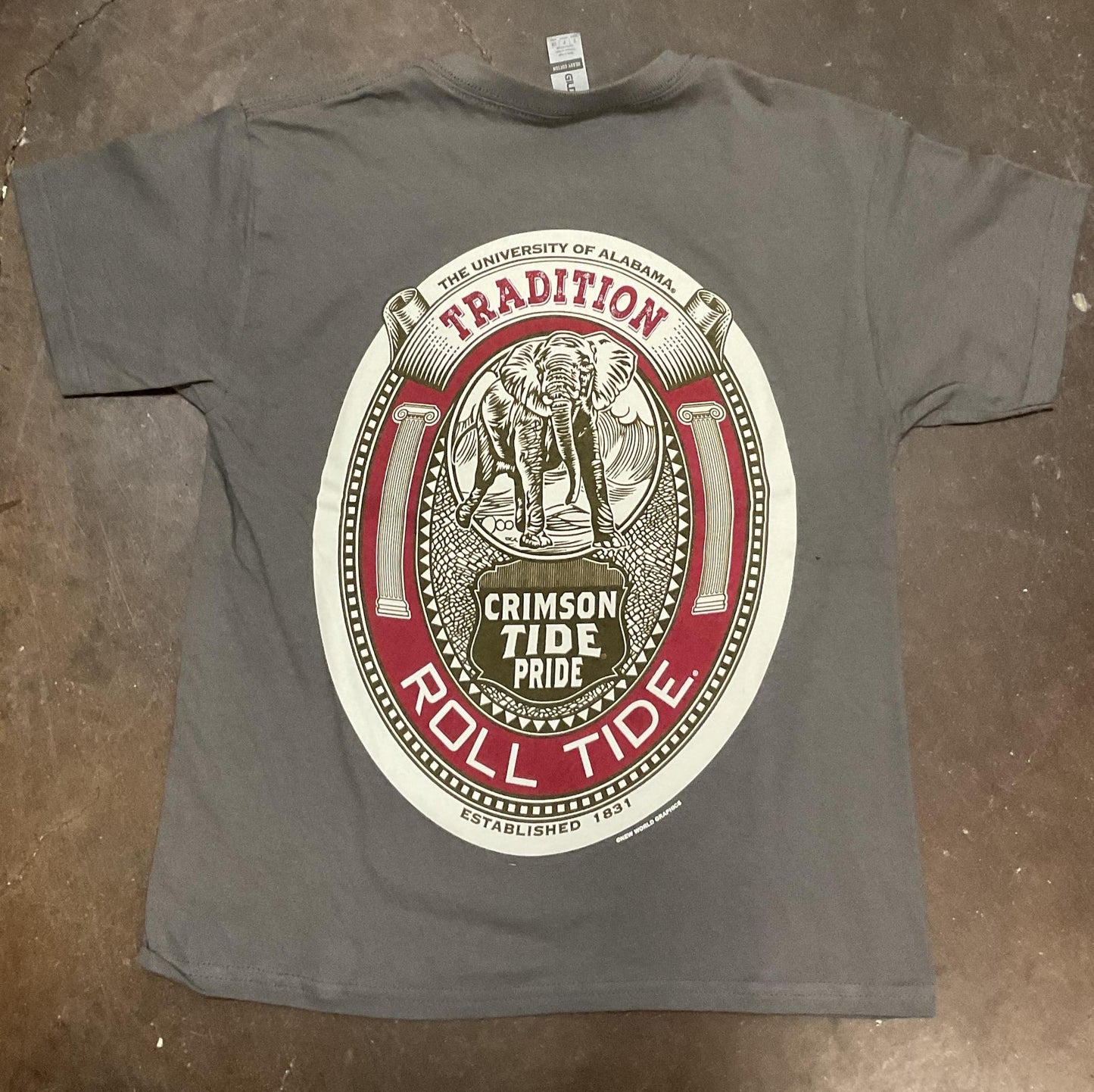 New World Graphics Alabama Inset Oval Youth Tee