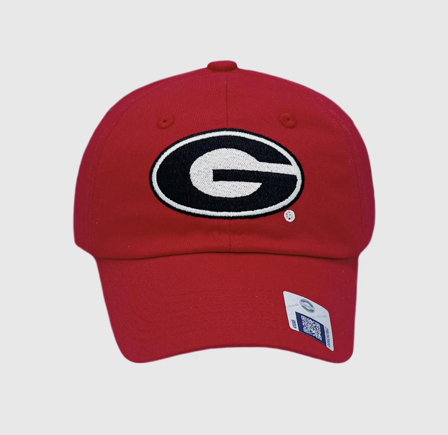 Bits & Bows UGA Baseball Youth Hat Red