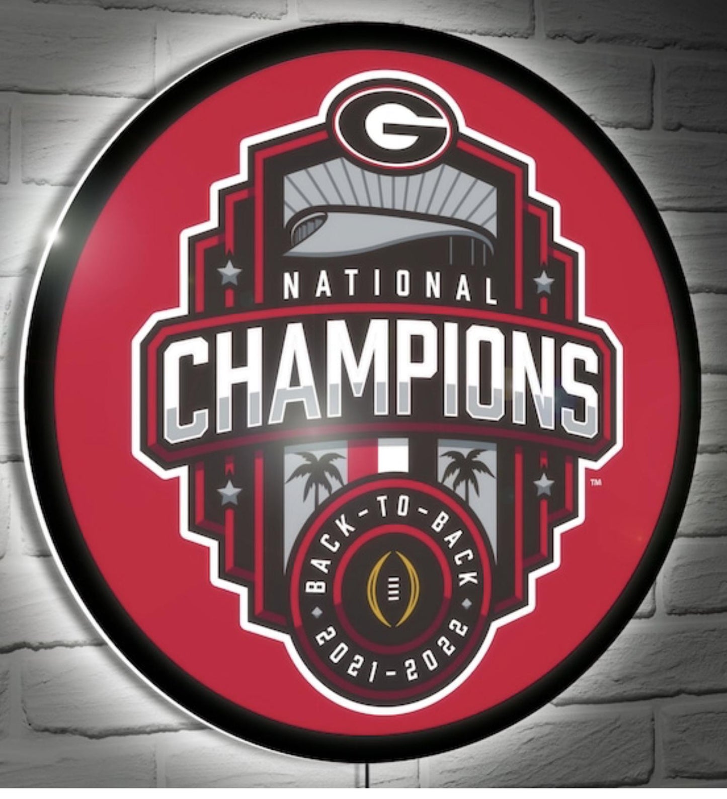 Evergreen UGA 2022 National Champions Led Sign