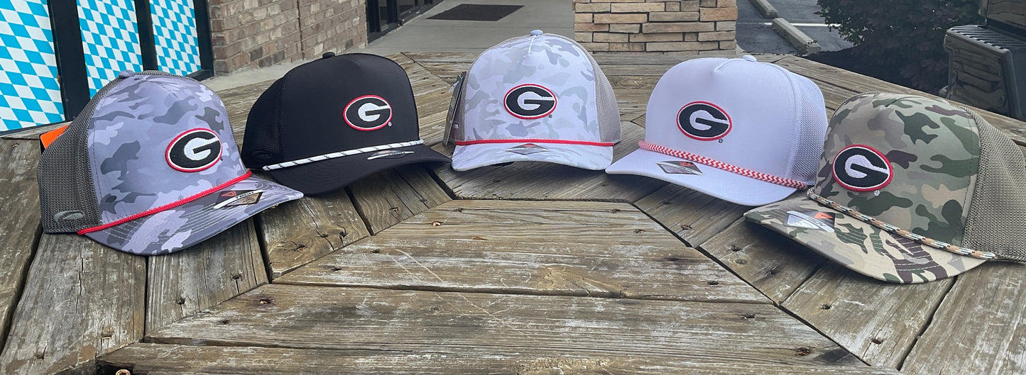 Pukka UGA Green Camo “G” Trucker Rope Hat