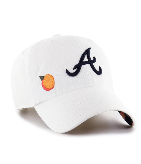 '47 Brand Atlanta Braves White Confetti Icon Clean Up Womens Hat