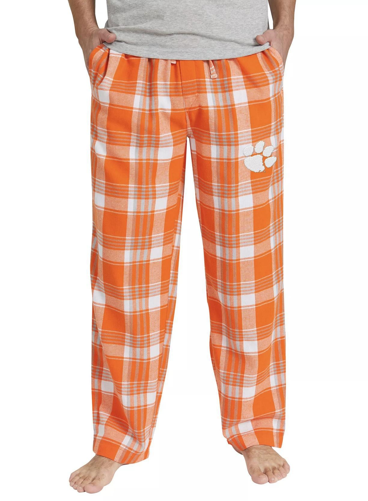 College Concepts Clemson NCAA Region Mens Flannel Pants