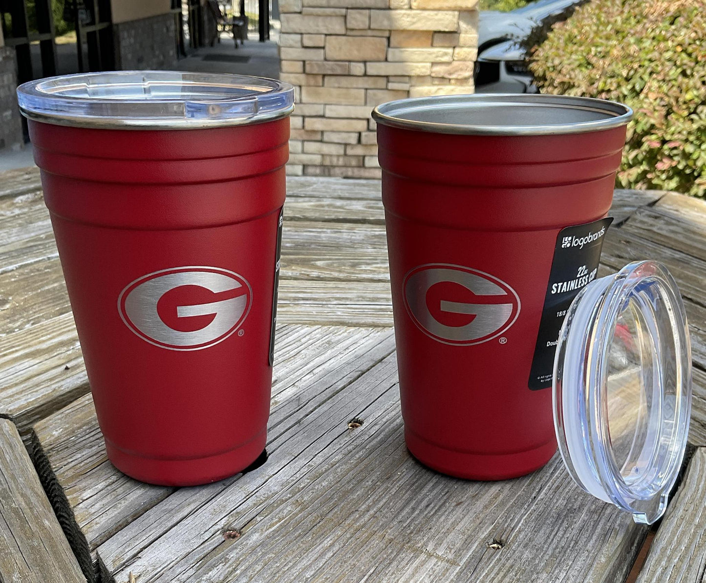 Logo UGA 22oz Etch Stainless Cup