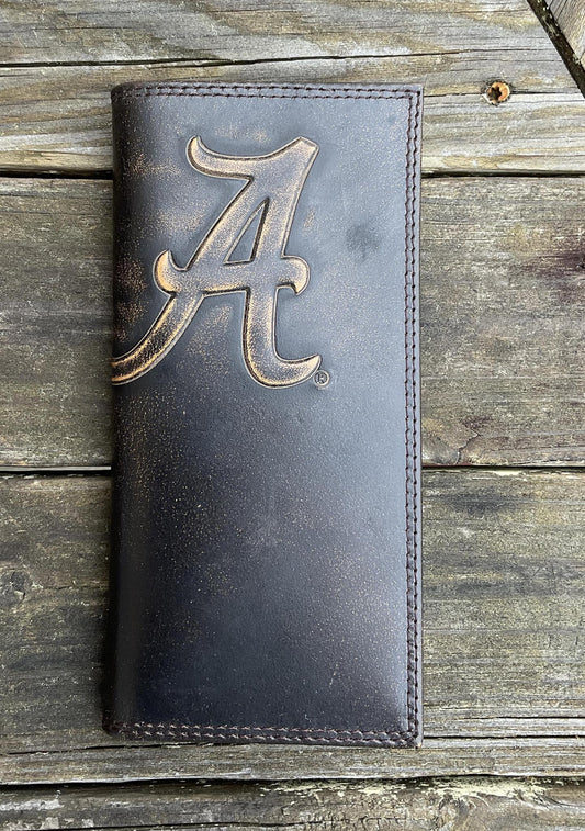 Zep-Pro Alabama Stitched Checkbook Wallet