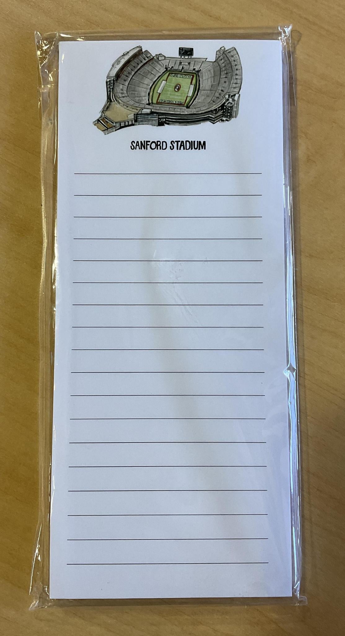 Valiant Gifts UGA Notepad Small Sanford Stadium