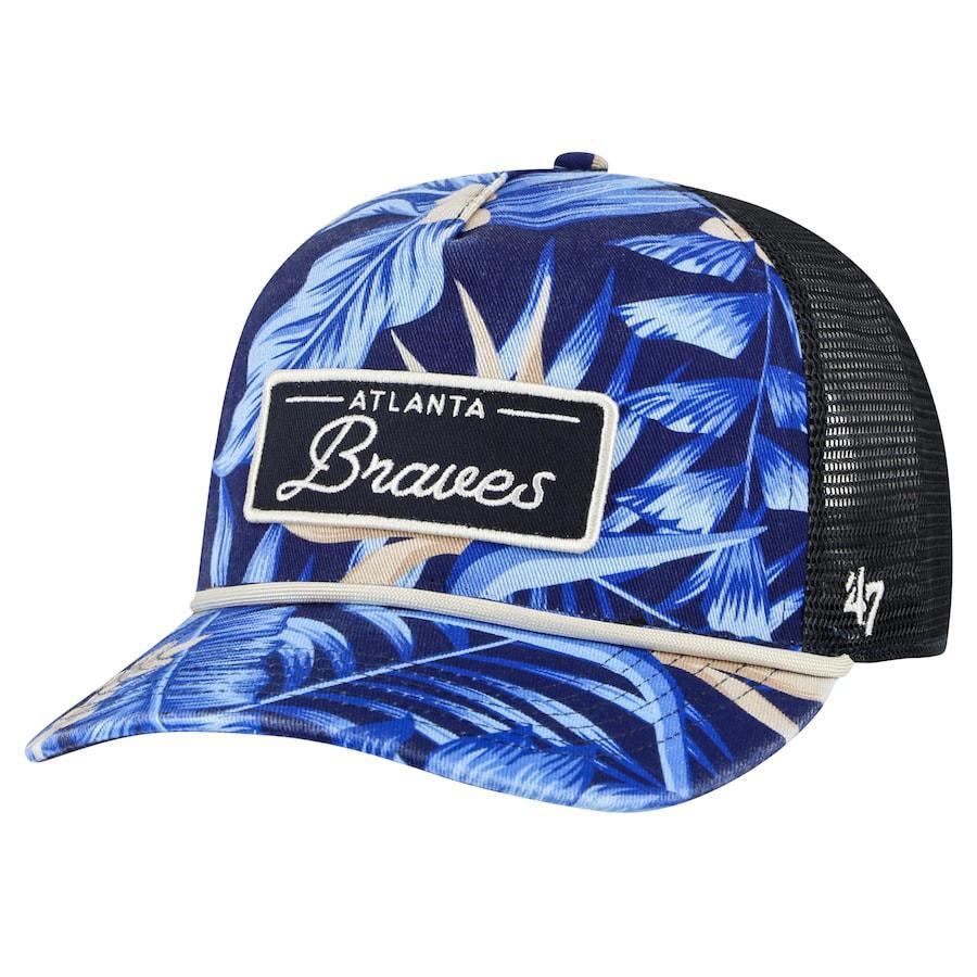 '47 Brand Atlanta Braves Navy Tropicalia Patch Adult Hitch Hat
