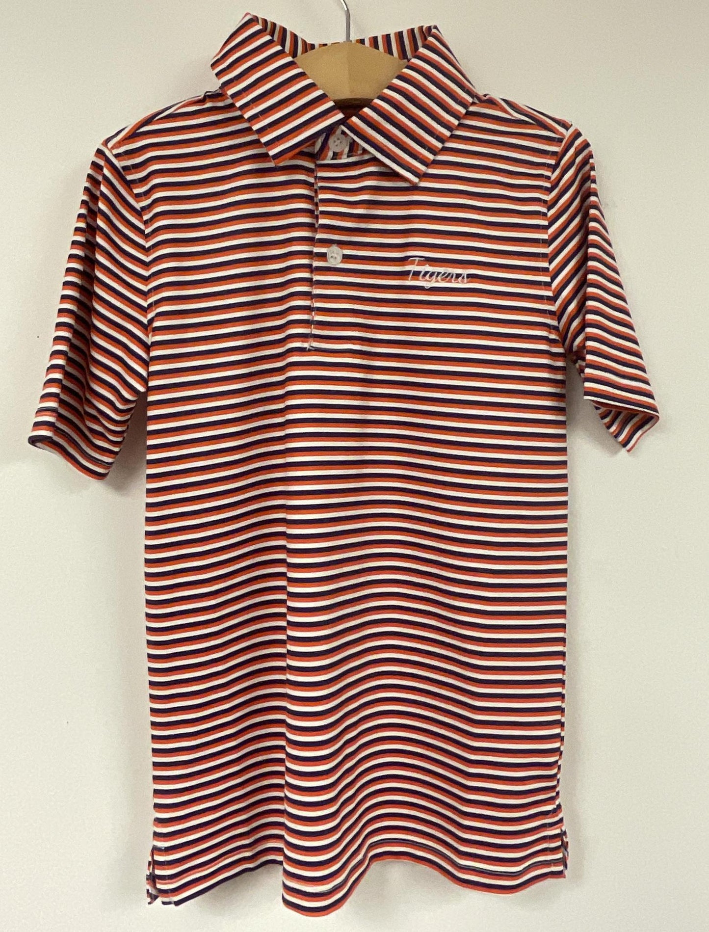 Meripex Apparel CLEMSON Multi Stripe Youth Polo