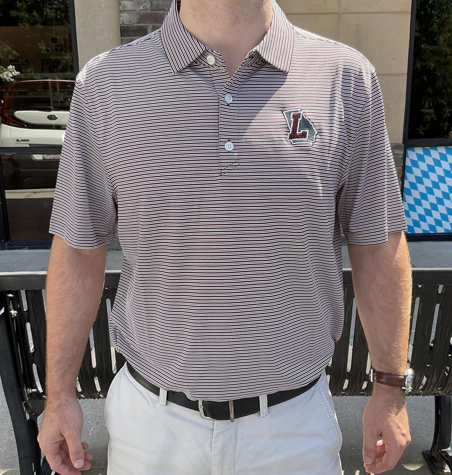 Cutter & Buck Lakeside High School Men’s Stripe Polo