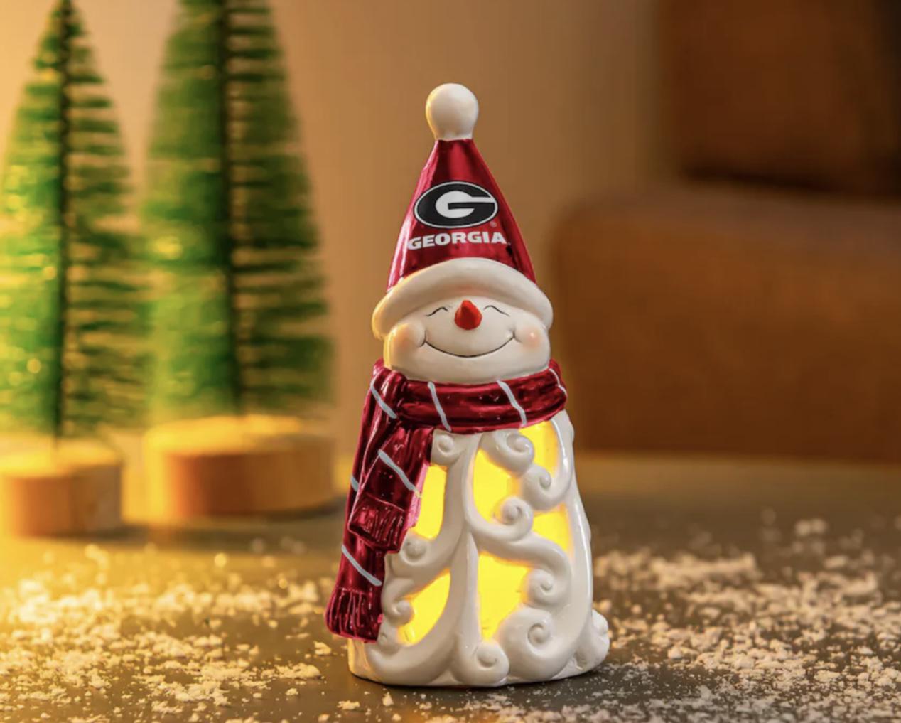 Evergreen UGA Snowman Led Light