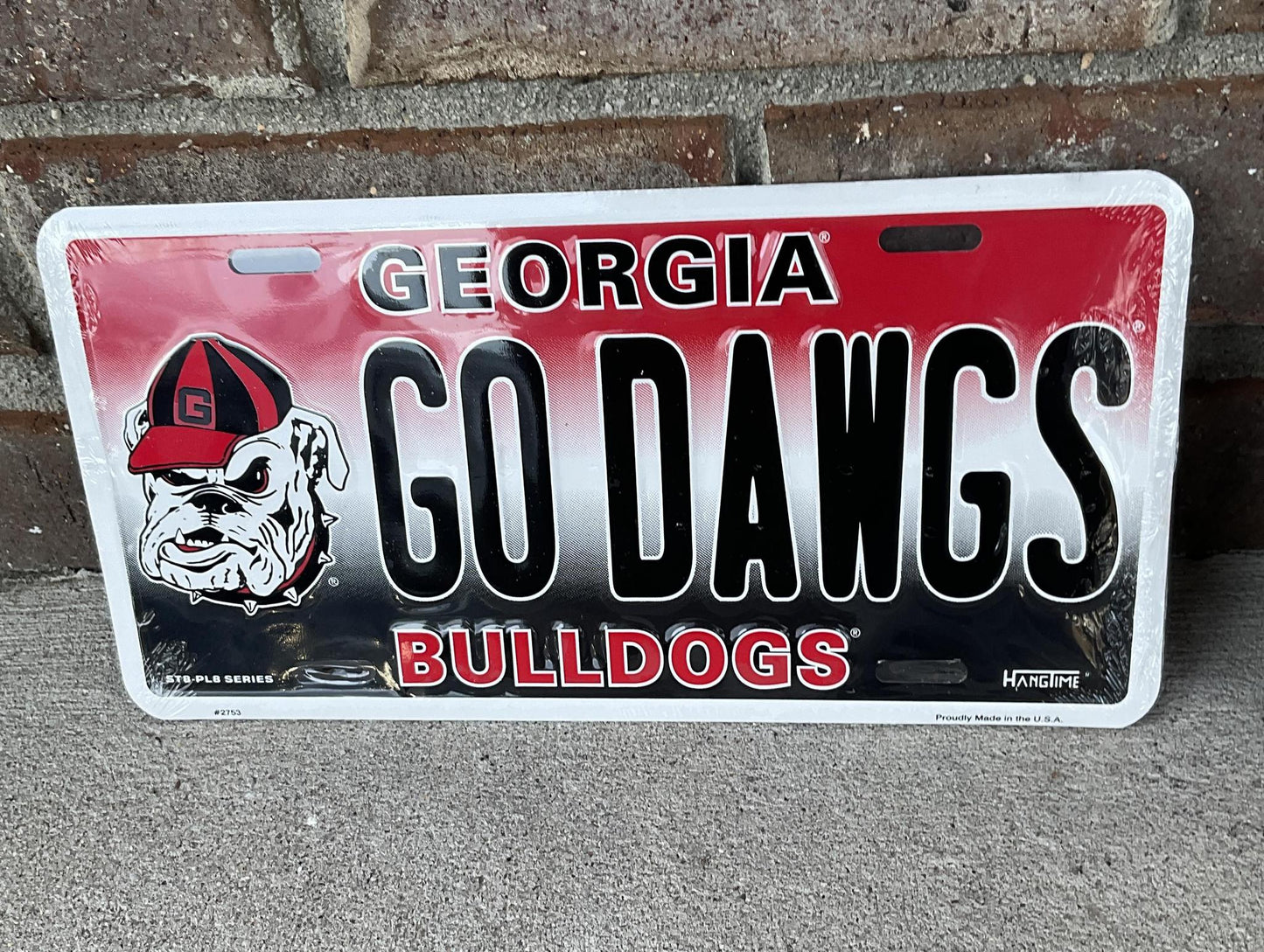Signs 4 Fun UGA Go Dawgs Metal License Plate Auto Tag