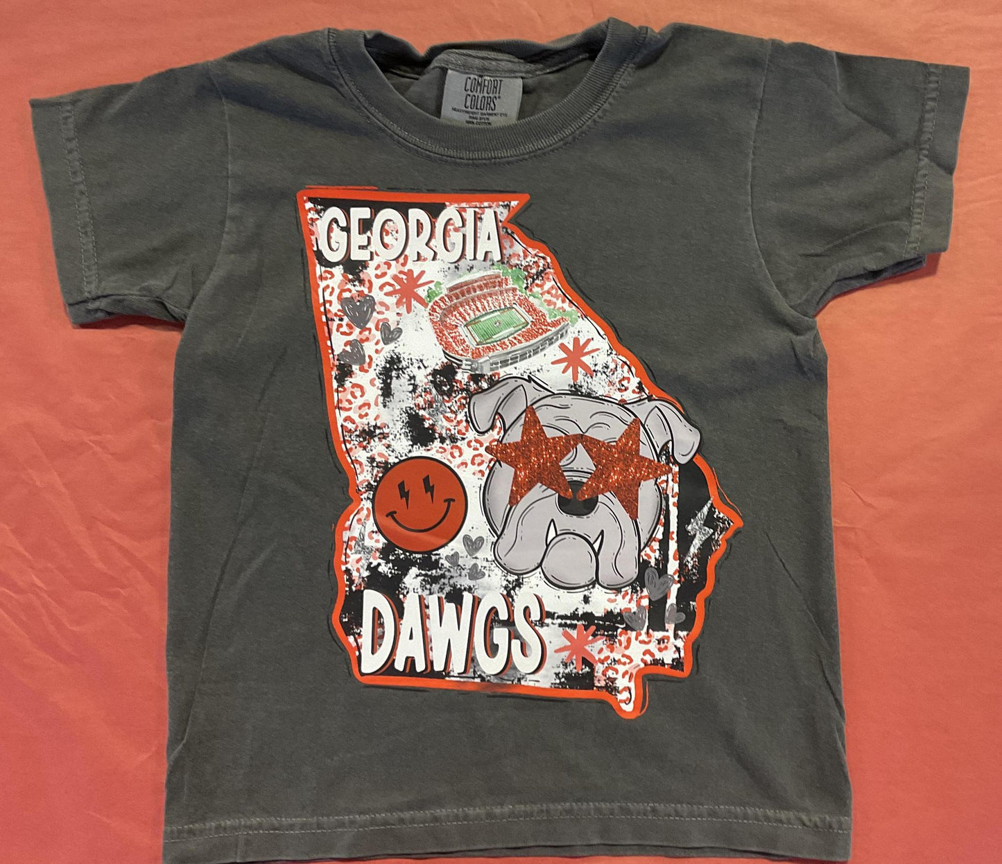 BB Subs and Screens UGA Preppy State Youth Comfort Colors Tee