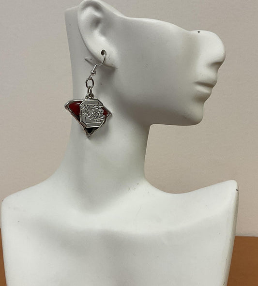 From The Heart USC Gamecock State Earring