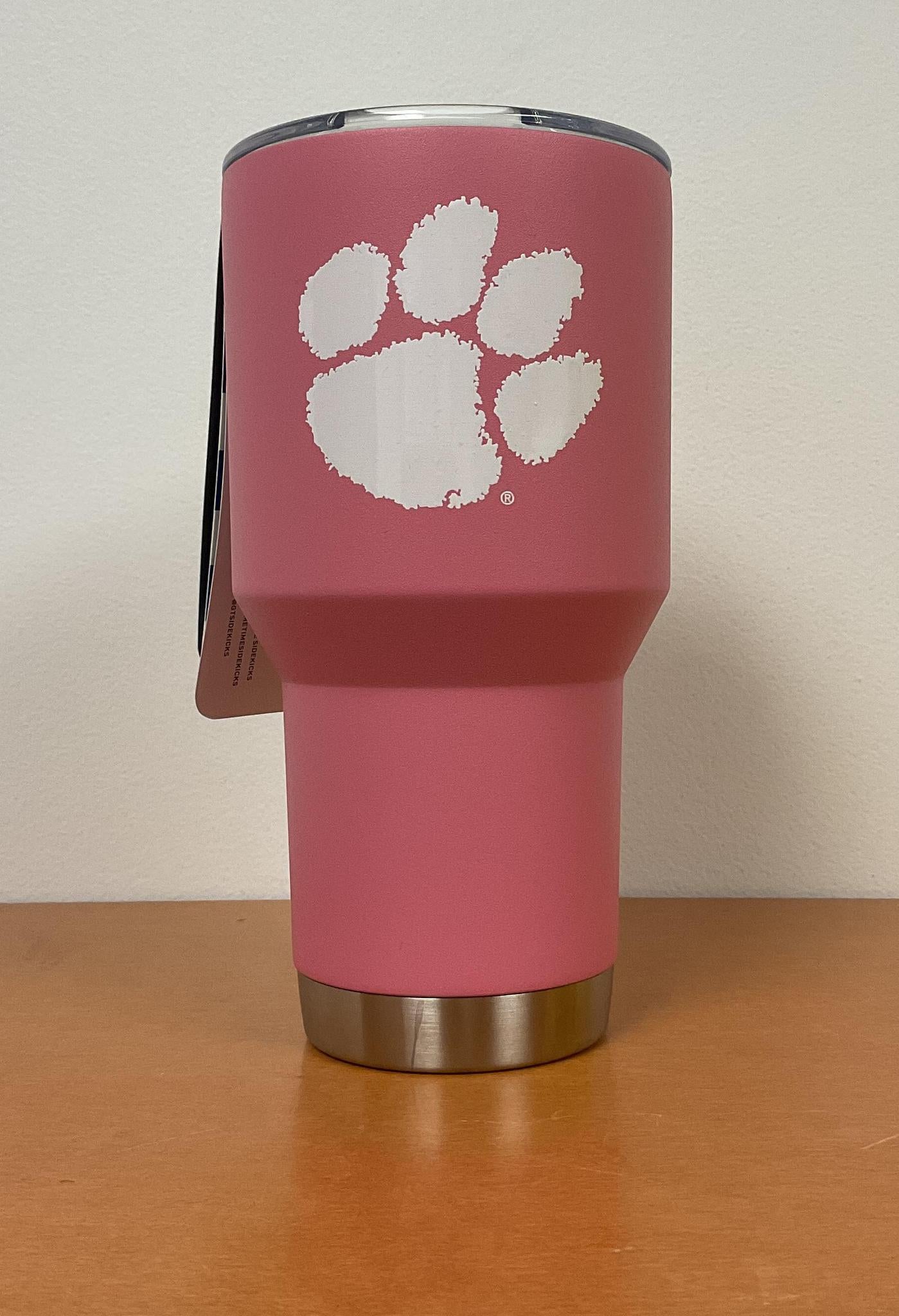 Gametime Sidekick Clemson Tumbler Pink