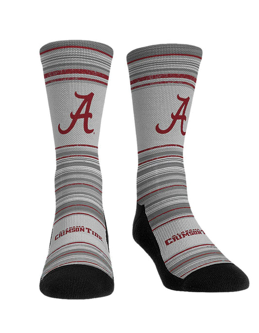 Rock Em Socks Alabama Mens Heather Grey