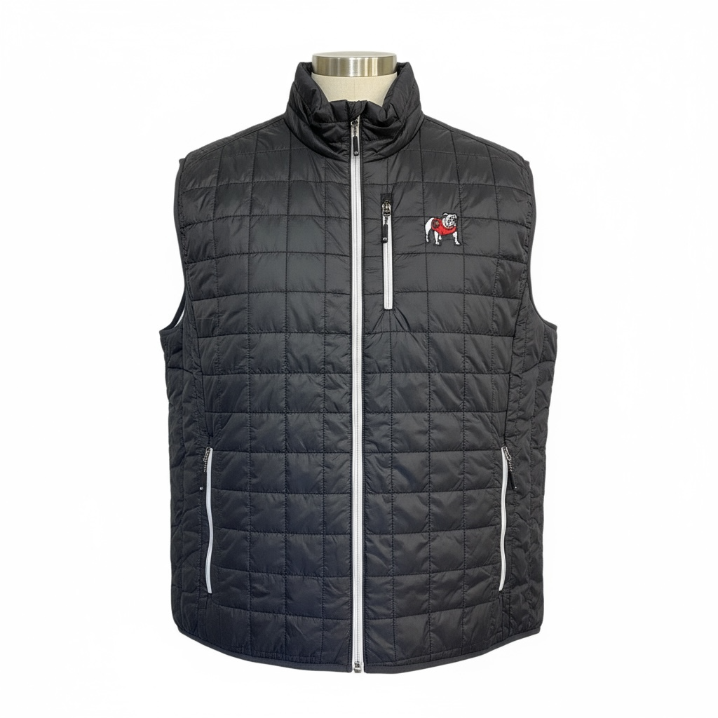 Cutter & Buck UGA Mens Rainier PrimaLoft Eco Full Zip Vest