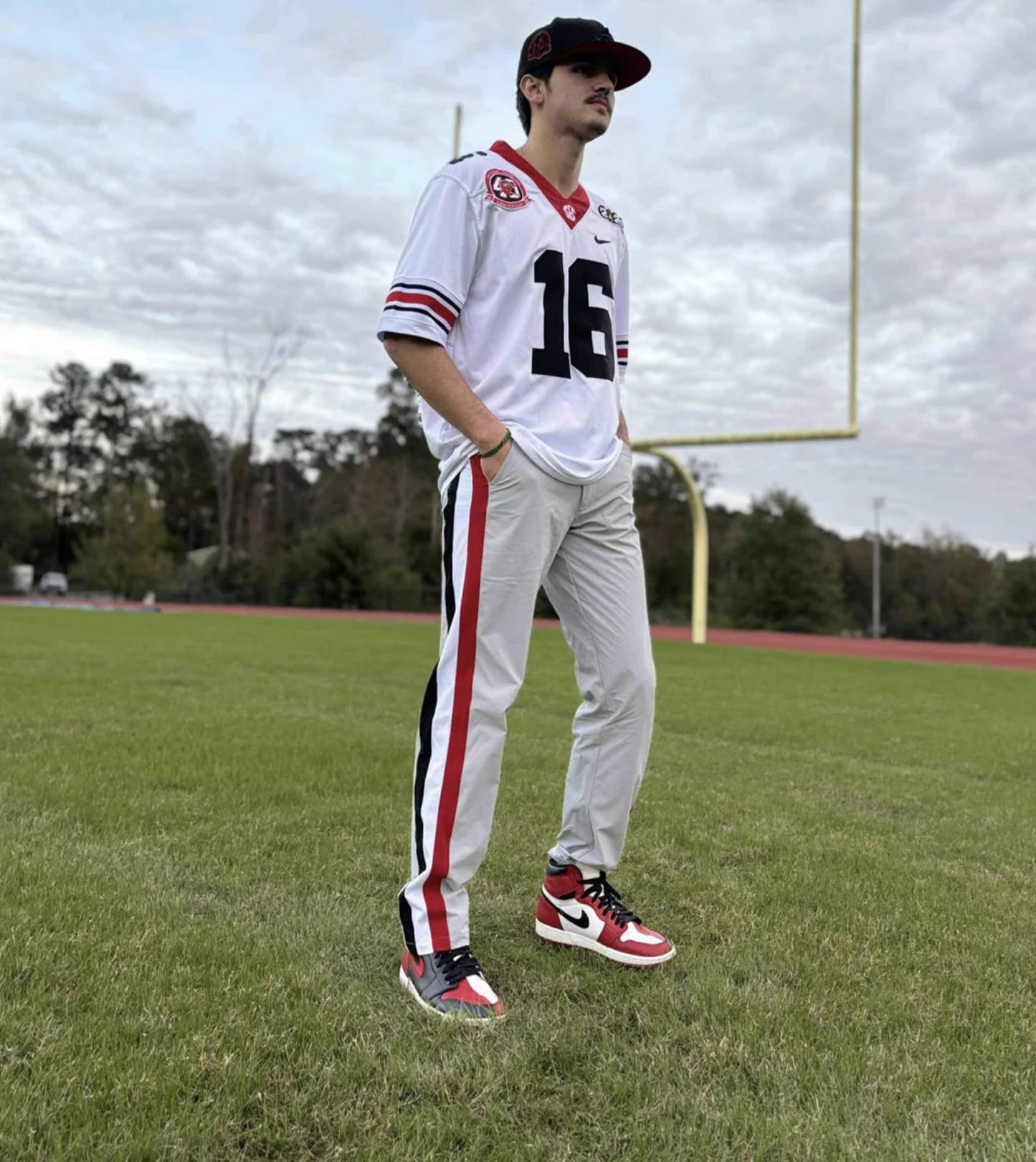 Game Day Pants UGA Mens Silver Britches Golf Pants