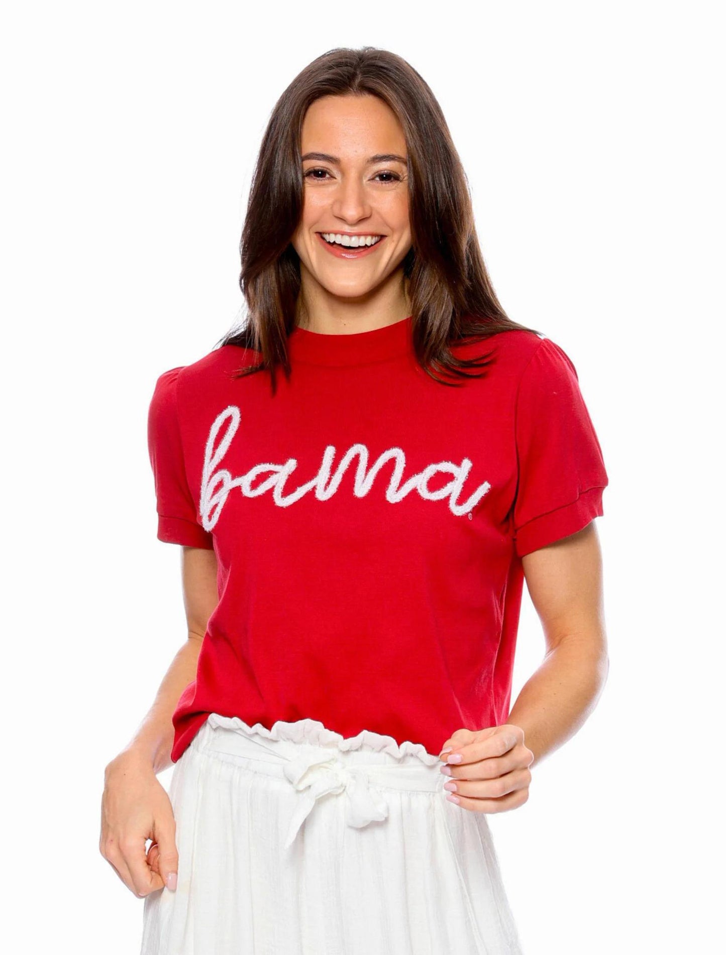 Stewart Simmons Alabama The Glitter Script Shirt Womens