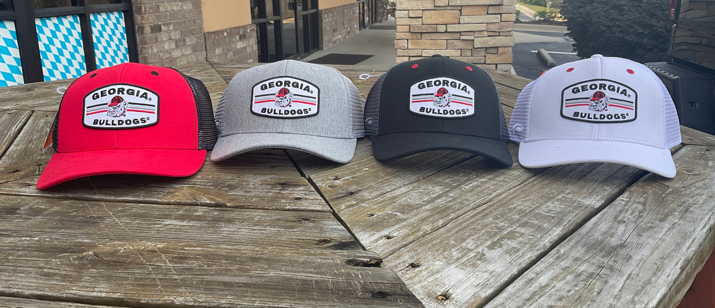 Pukka UGA Retro Patch Black/Red Trucker Hat