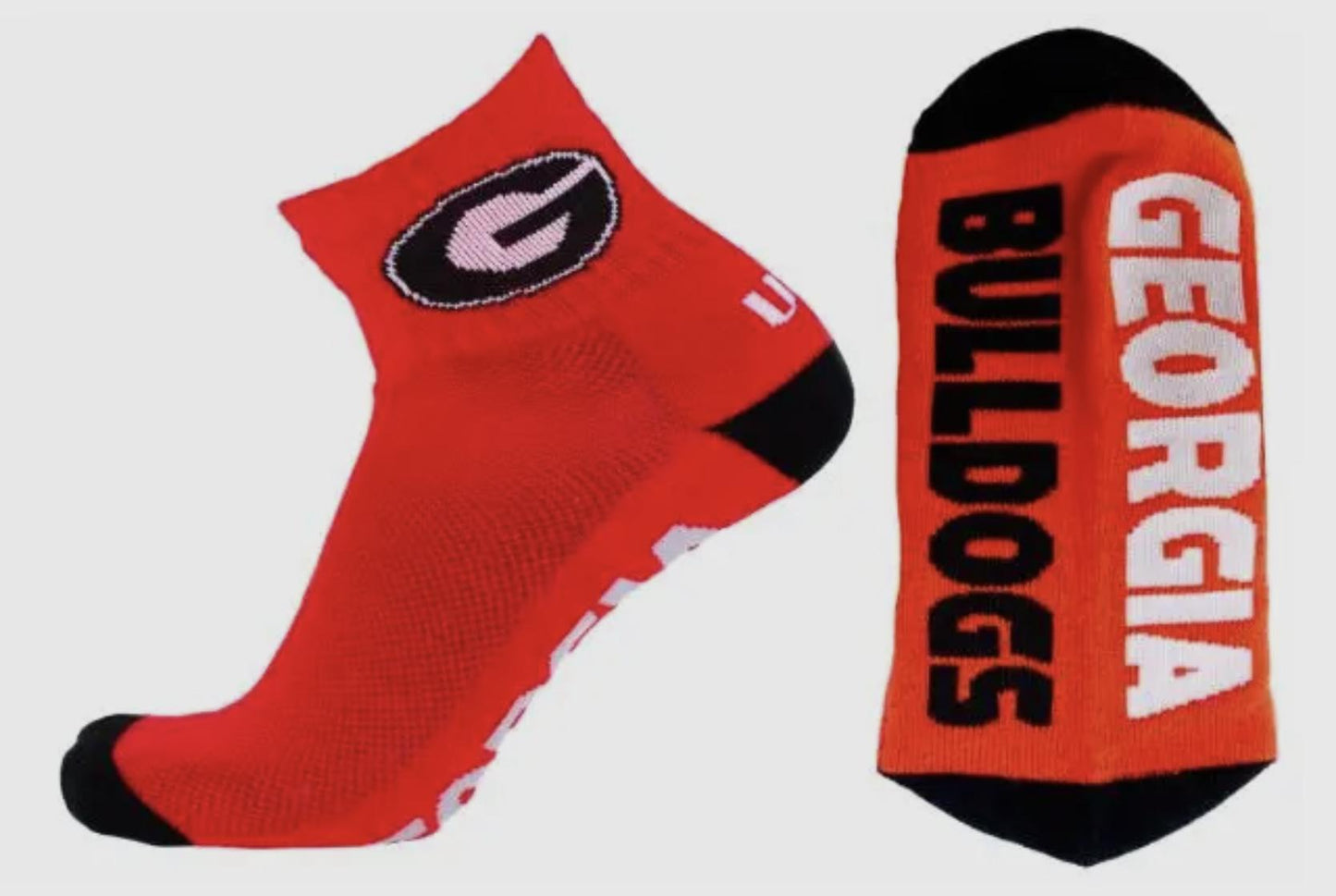 Donegal Bay UGA Red Ankle Socks