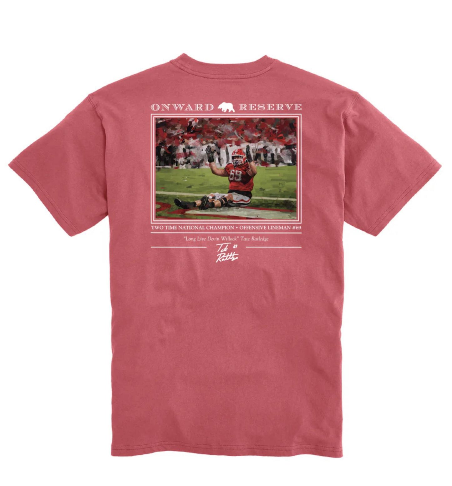 Onward Reserve UGA Tate Ratledge Mens T-Shirt