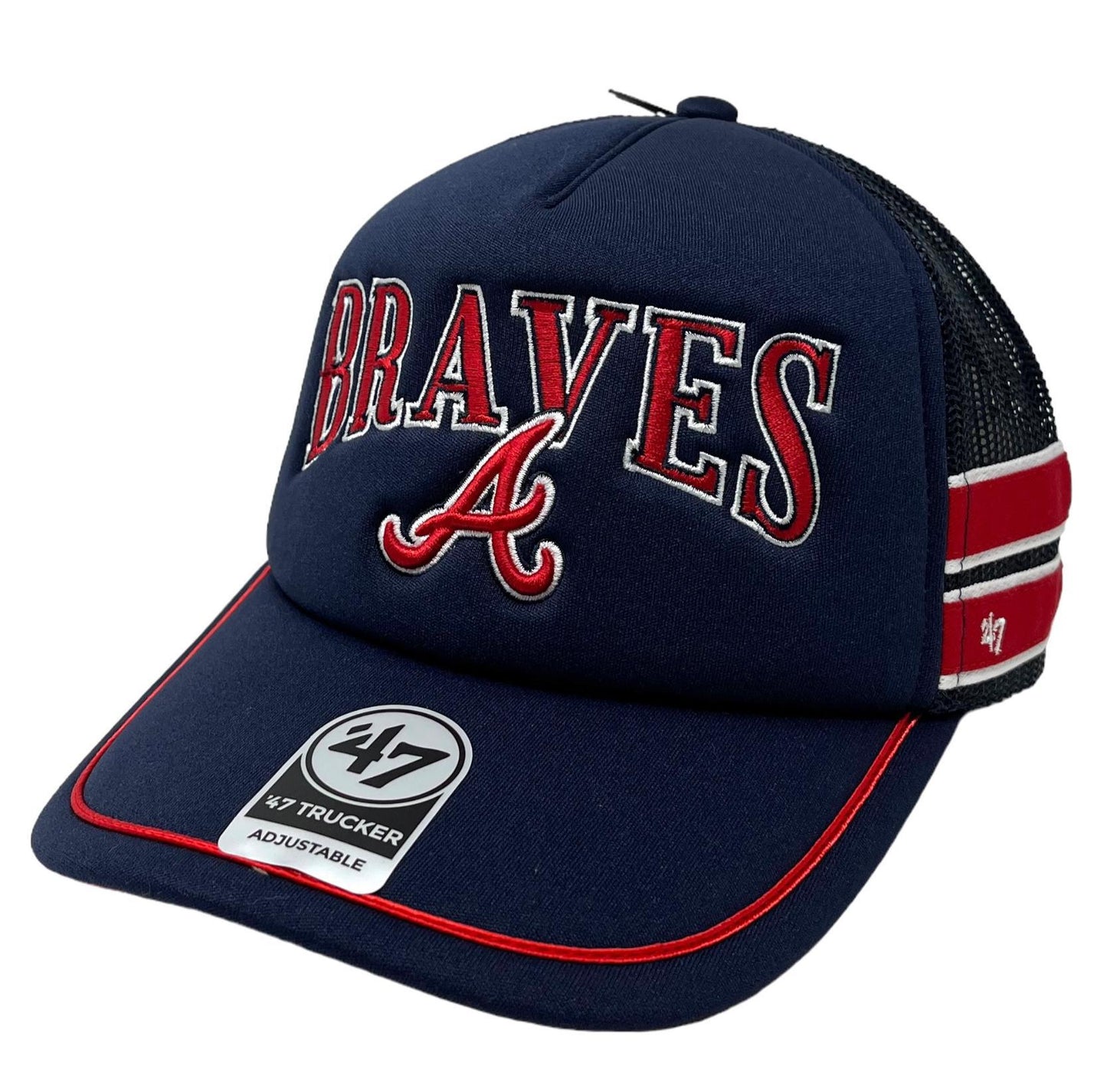 ‘47 Brand Atlanta Braves Navy Foam Adult Trucker Hat