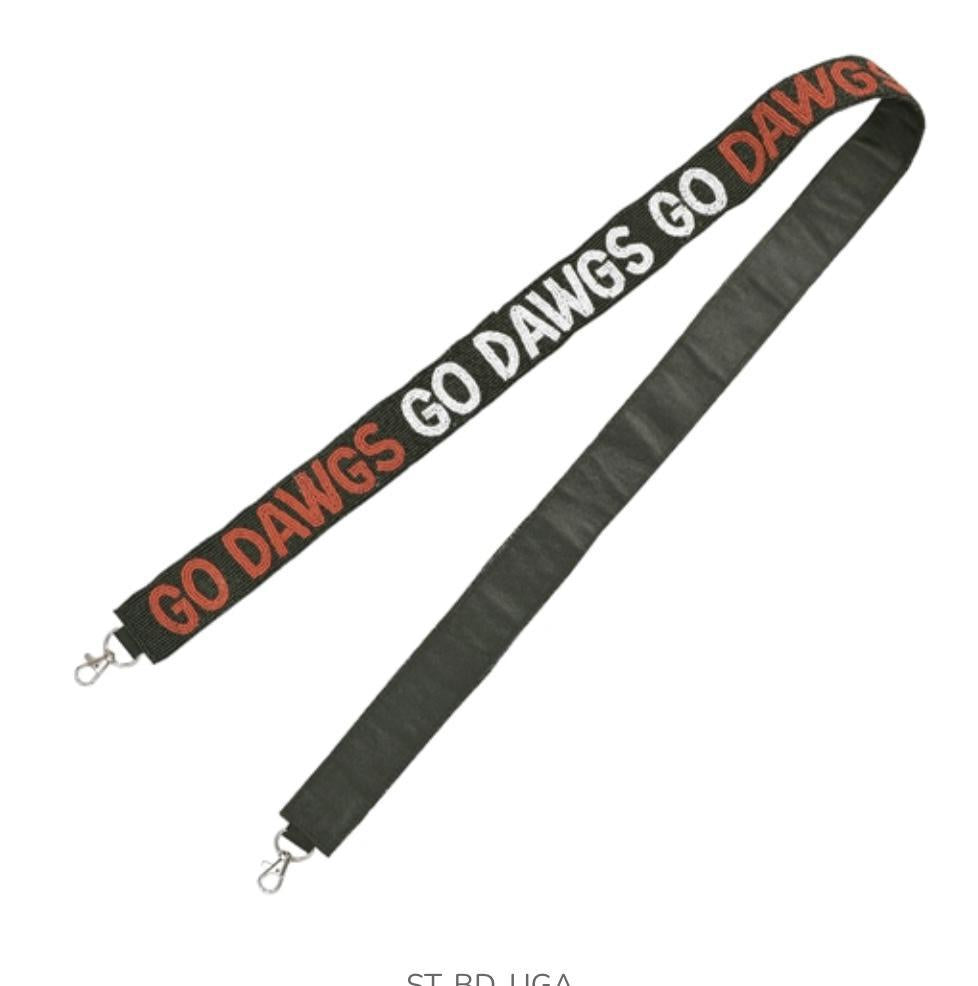 Capri Designs UGA Go Dawgs Beaded Purse Strap