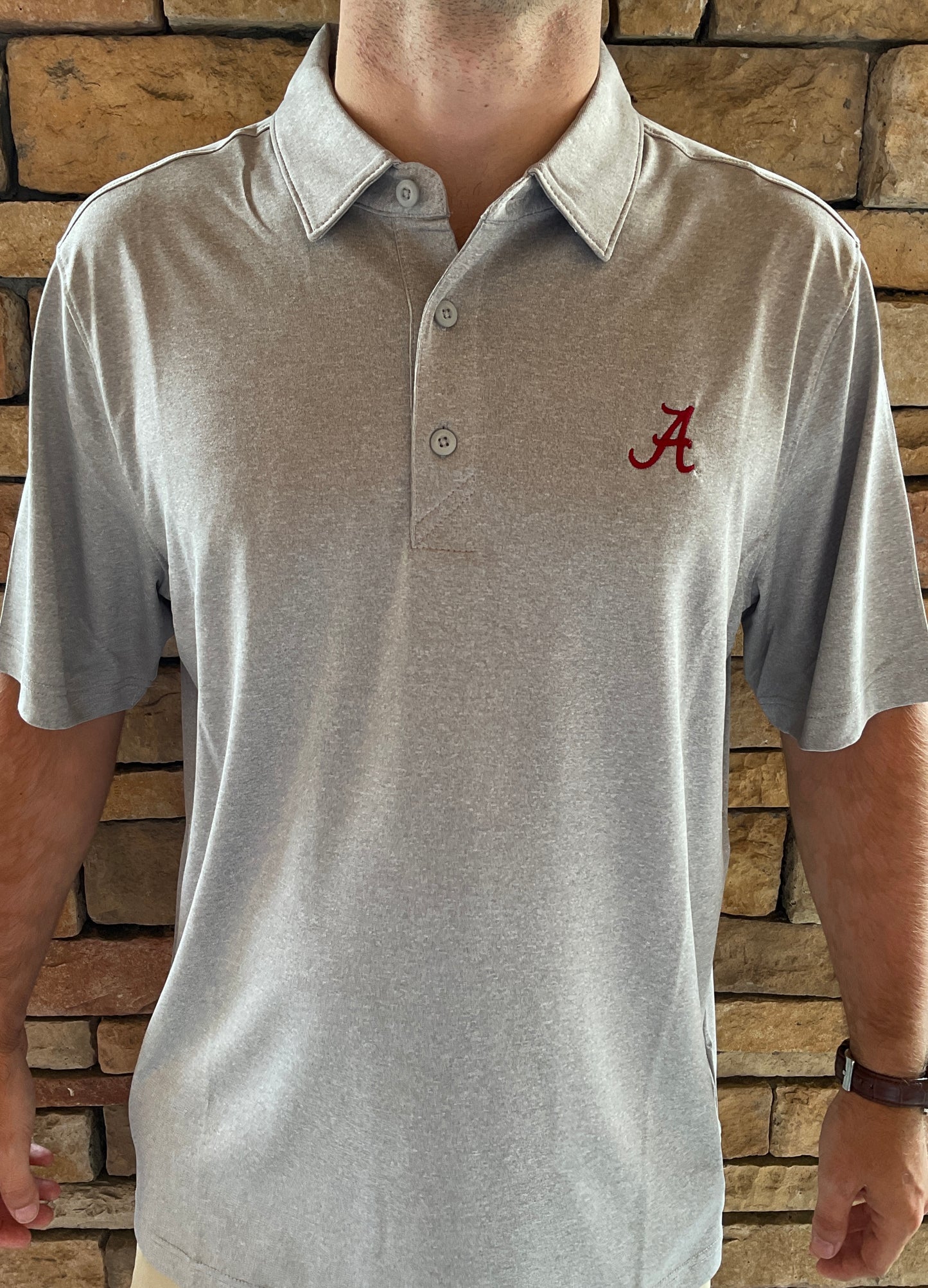 Cutter & Buck Alabama Forge Heathered Stretch Mens Polo