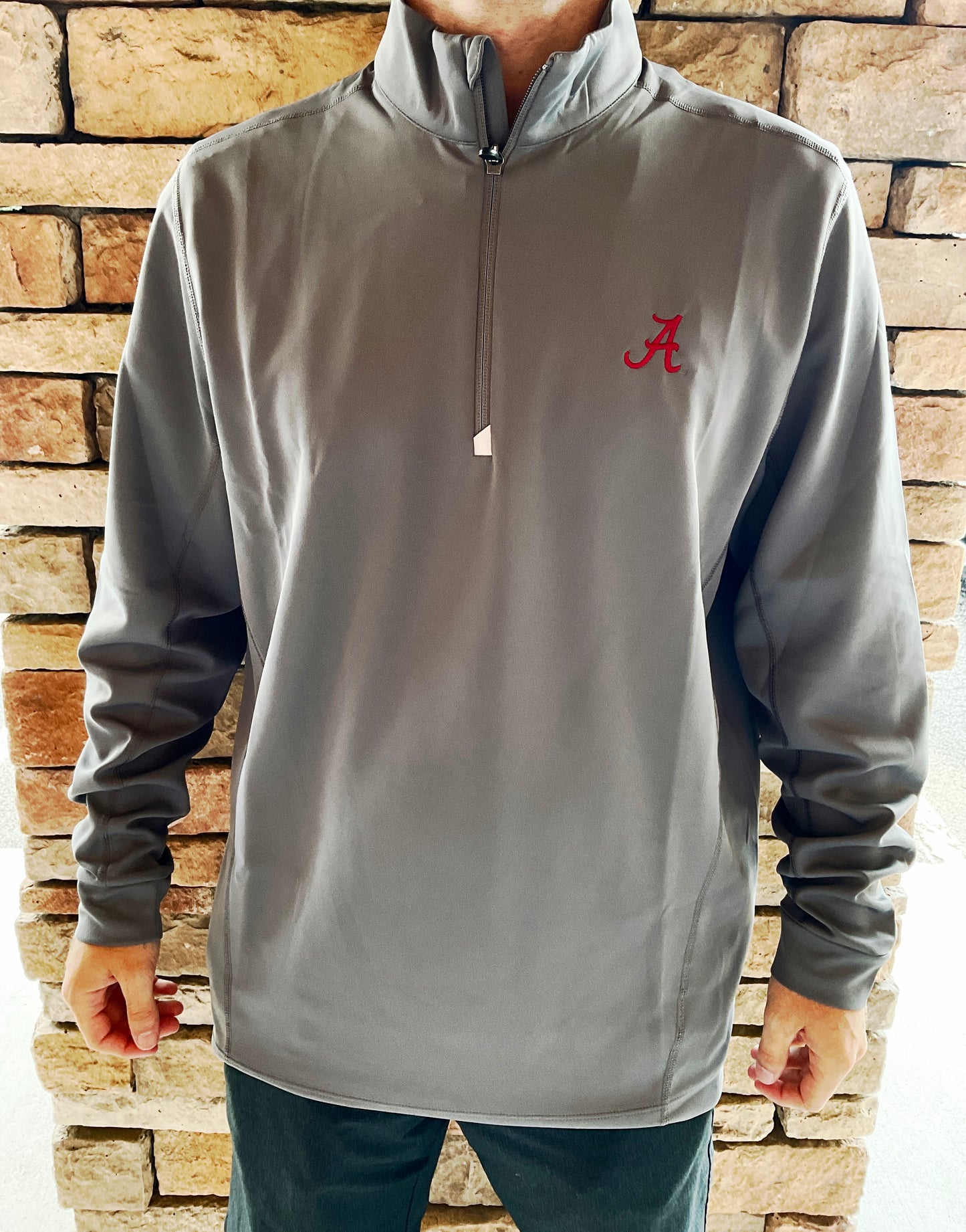 Cutter & Buck Alabama Traverse Stretch Mens Quarter Zip Pullover