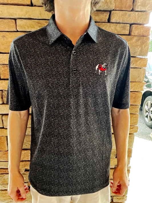 Cutter & Buck UGA Pike Micro Floral Stretch Mens Polo