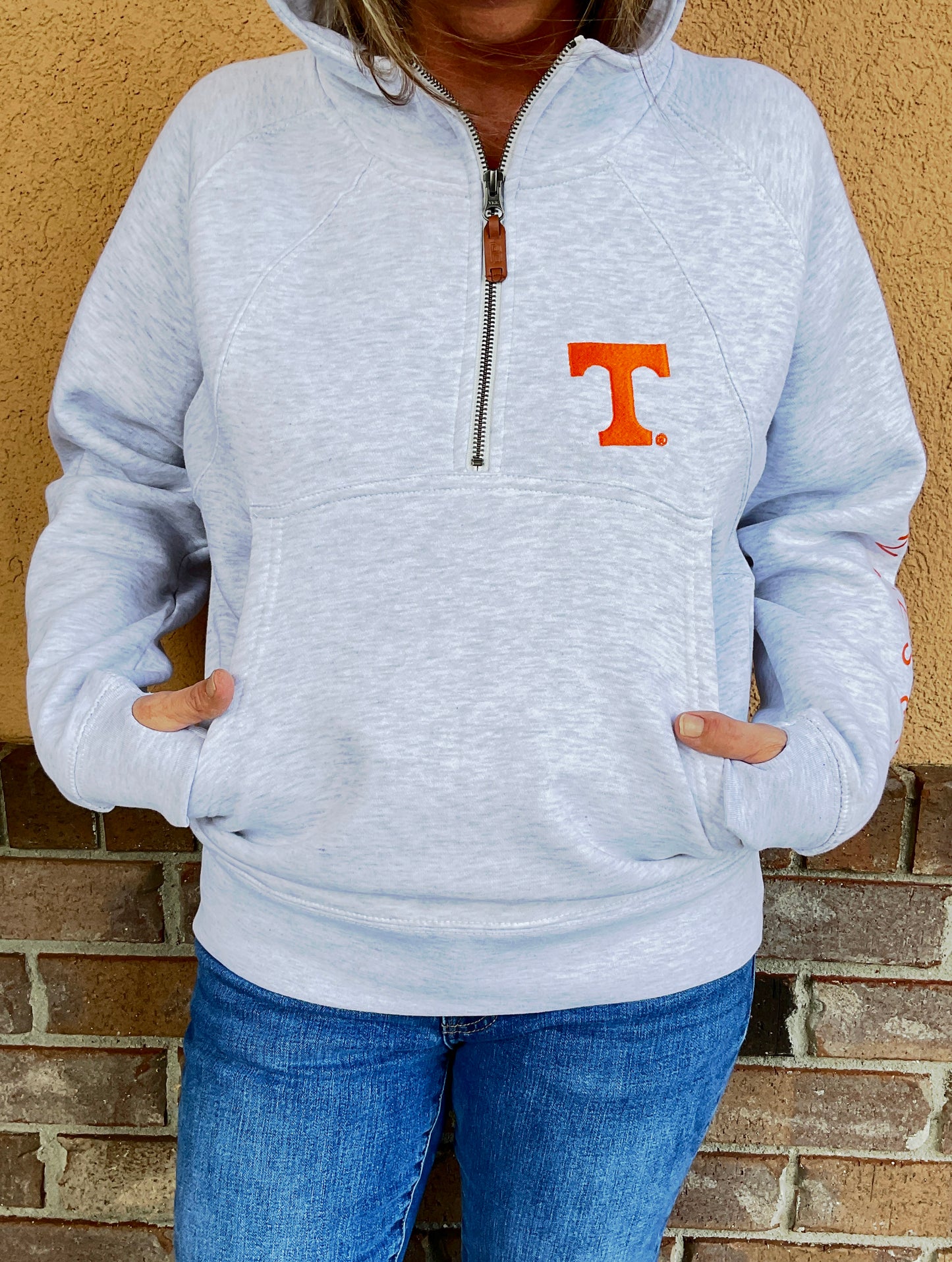 Pressbox Tennessee Bronco Womens Long-Sleeve Fleece Hoodie