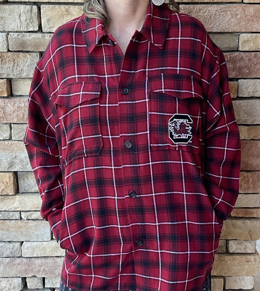 College Concepts USC Womens Arctic Flannel Shirt