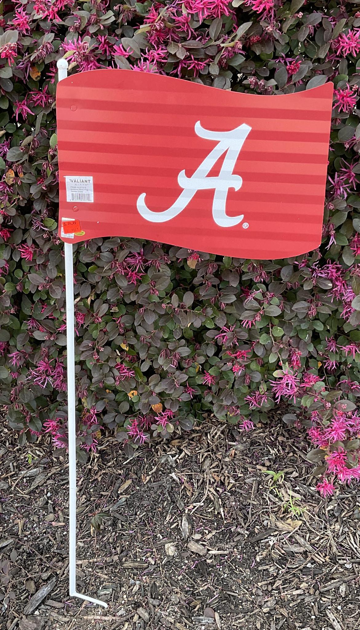 Valiant Gifts Alabama Metal Flag Garden Stake