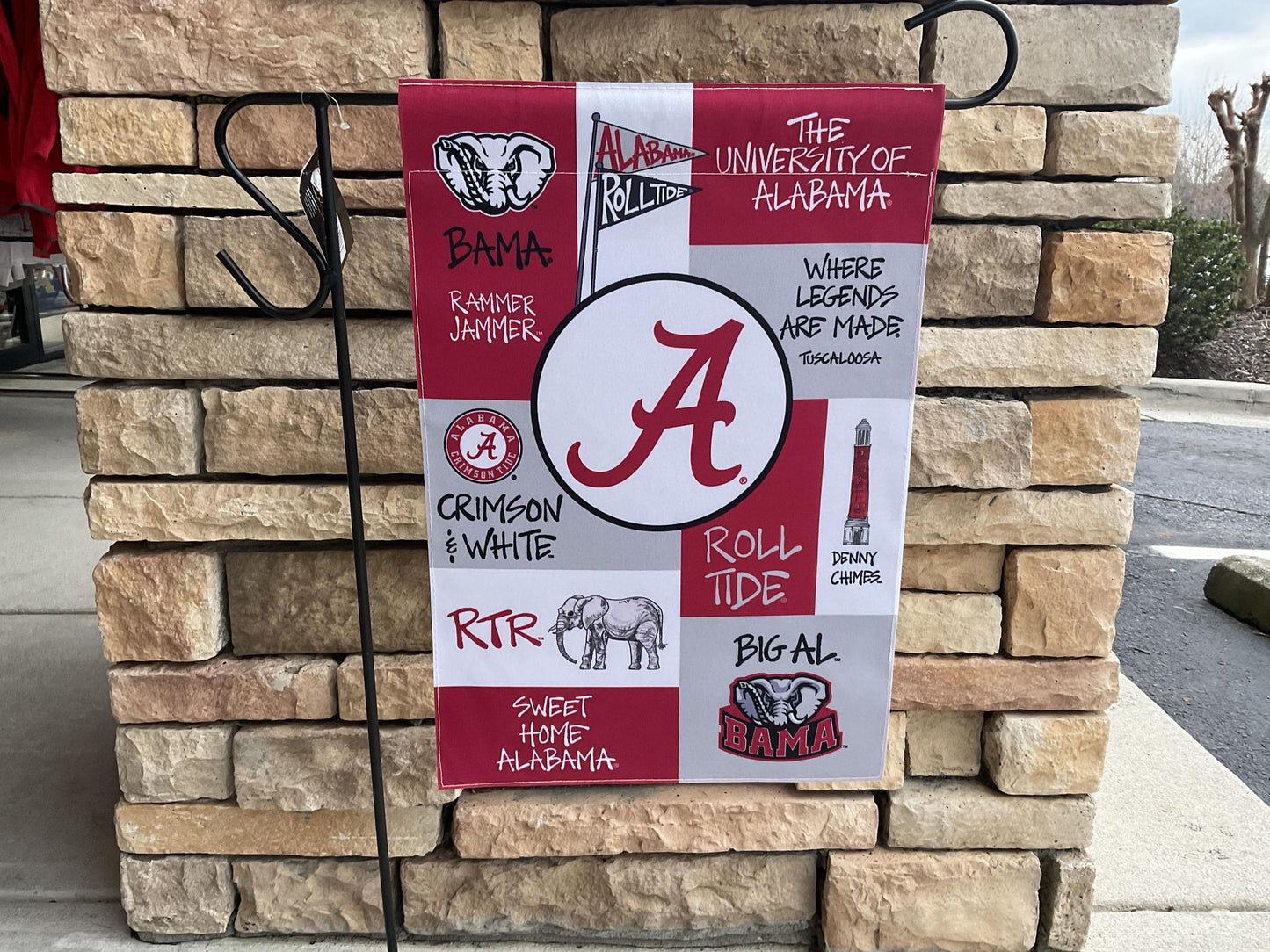 Magnolia Lane Alabama Collage Garden Flag