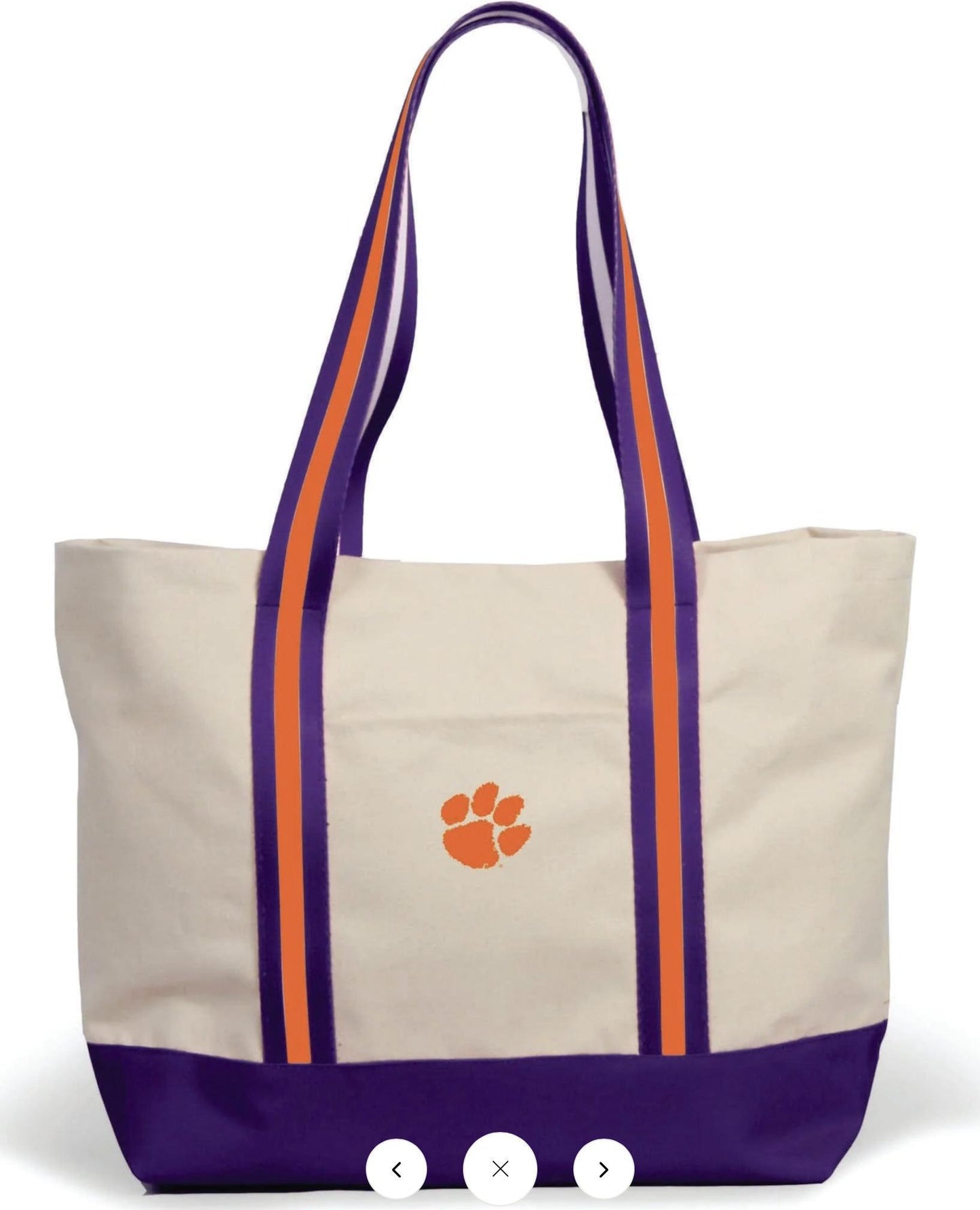Desden Clemson Canvas Boat Tote