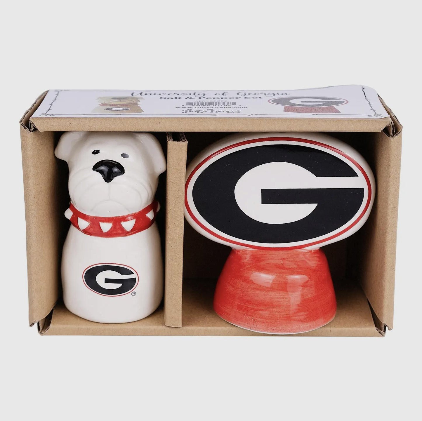 Glory Haus UGA Salt & Pepper Set