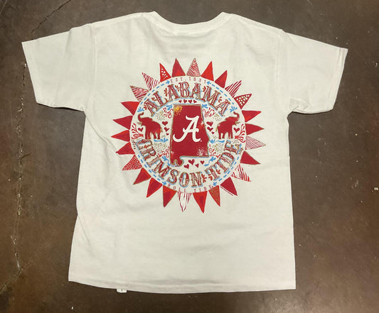 New World Graphics Alabama Copper Sun Kids T-shirt