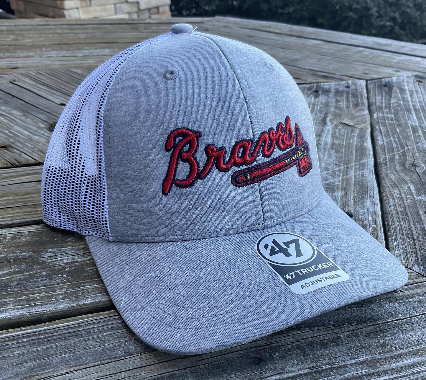 ‘47 Brand Atlanta Braves Grey Trucker Hat